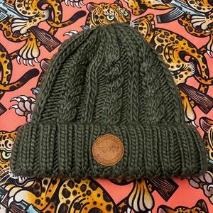 Roxy Green Chunky Knit Beanie